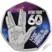2026 60 Years of Star Trek - Live Long and Prosper 50p Colour BU